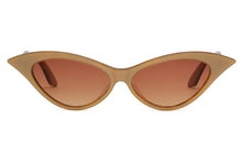 Load image into Gallery viewer, DORIS Sunglasses YWG Golden Light Bronzed FRONT with Golden Honey Tortoiseshell TEMPLES - Paul Taylor Eyewear