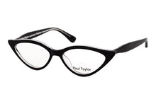 Load image into Gallery viewer, M002 Optical Glasses M60 Black with Crystal UNDERLAY - Paul Taylor Eyewear