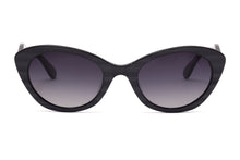 Load image into Gallery viewer, TIGEZ Sunglasses E136 Subtle Dark Silver Grey through the Black FRONT & Dark Grey TEMPLES