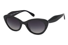 Load image into Gallery viewer, TIGEZ Sunglasses E136 Subtle Dark Silver Grey through the Black FRONT & Dark Grey TEMPLES