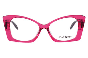 JA504 Deep Cocktail Rose FRONT with Fuchsia  Pink Tiger TEMPLES