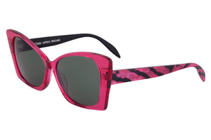 JA504 Deep Cocktail Rose FRONT with Fuchsia Pink Tiger TEMPLES
