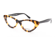 Load image into Gallery viewer, AUDREY Optical Glasses Frames M228/M100 Light &amp; Dark Marble Tortoiseshell FRONT with Black TEMPLES - Paul Taylor Eyewear
