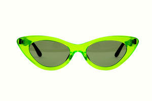J19 POLARISED Transparent Lime FRONT with Bright Transparent Green TEMPLES