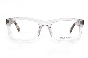 EK3 Light Grey to Crystal fade FRONT with Chocolate Crystal Tan Tortoiseshell TEMPLES
