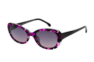 Z53/M100 POLARISED Purple Mottle FRONT with Black TEMPLES