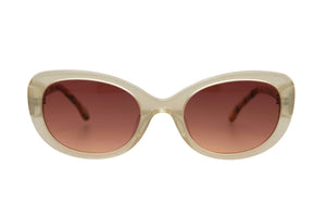 C23 Golden Shimmer FRONT with marbled Tan Black Golden Mother of Pearl TEMPLES