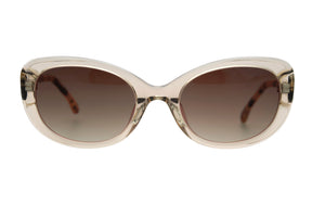 M58 Transparent Light Caramel FRONT with Dark & Light Tortoiseshell TEMPLES
