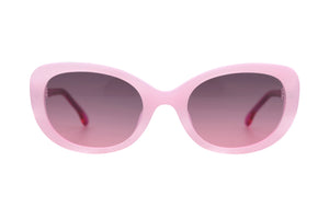 ZA71 Soft Pink Swirl Pattern Front with Hot Pink TEMPLES