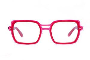 SOLD OUT!!! C137 Hot Pink STAINLESS STEEL with Fire Engine Red ACETATE