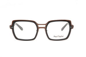 M100/BR Chocolate Brown STAINLESS STEEL with Black ACETATE