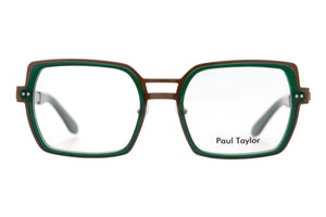 M26 Brown STAINLESS STEEL with Green ACETATE