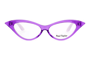 38M Transparent Vibrant Lilac Purple FRONT with Mauve TEMPLES