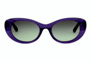 K226 Deep Violet Transparent FRONT with Purple Marble TEMPLES