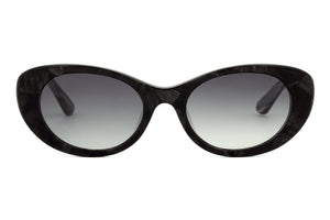 M66 Black Marble FRONT with Silver Marble TEMPLES