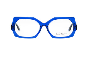 A203 Royal Blue FRONT with Dark Blue & Black Fleck Tortoiseshell TEMPLES