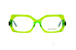 J19 Transparent Lime FRONT with Bright Transparent Green TEMPLES