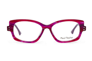 E16 Pink & Purple Swirl FRONT with Pink & Purple Underlay TEMPLES