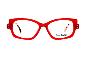 Y68L Warm Red and a hint of sparkled FRONT with Maroon Plum Tortoiseshell TEMPLES