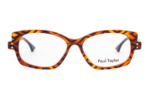 M2/M100 Swirled Black & Orange FRONT with Black TEMPLES