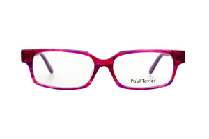 E16 Pink & Purple Swirl FRONT with opaque deep Hot Pink outside & Purple underlay TEMPLES
