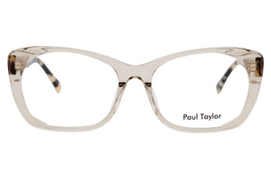 M58 Transparent Light Caramel FRONT with Dark & Light Tortoiseshell TEMPLES
