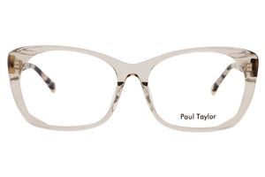 M58 Transparent Light Caramel FRONT with Dark & Light Tortoiseshell TEMPLES