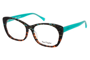 MF6 Teal to Orange graduated Tortoiseshell FRONT with Teal TEMPLES