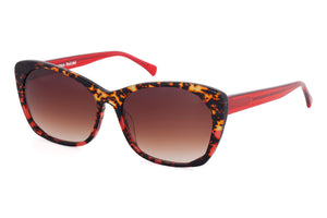 M82 Tortoiseshell to Red graduation FRONT with Red TEMPLES