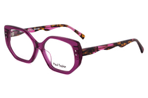 A79 Transparent Burgundy FRONT with Burgundy Brown & Honey Marbled TEMPLES