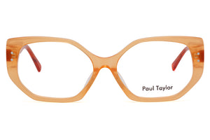 A85 Warm Light Orange FRONT with Burnt Orange Mottled TEMPLES