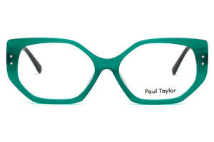 K50 Opaque Jade FRONT with Multi Green patterned TEMPLES