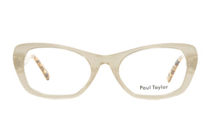 C23 Golden Shimmer FRONT with marbled Tan Black Golden Mother of Pearl TEMPLES