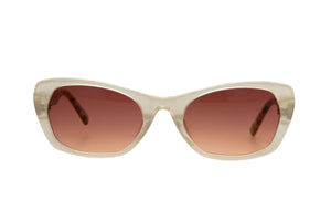 C23 Golden Shimmer FRONT with marbled Tan Black Golden Mother of Pearl TEMPLES