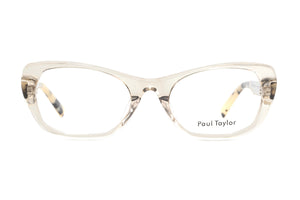 M58 Transparent Light Caramel FRONT with Dark & Light Tortoiseshell TEMPLES