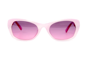 ZA71 Soft Pink Swirl Pattern Front with Hot Pink TEMPLES