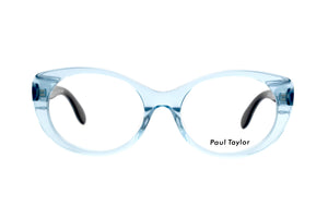 KK8 Pastel Blue FRONT with Blue Marble Patterned TEMPLES