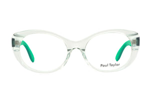 LMA Soft Light Green FRONT with Bottle Green TEMPLES