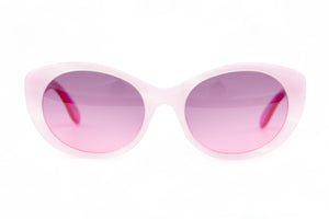ZA71 Soft Pink Swirl Pattern FRONT with Hot Pink TEMPLES
