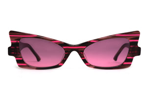 C65 Maroon and Hot Pink Stripe