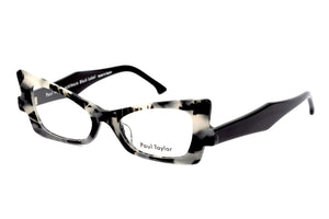 E14 Black Grey Marble FRONT with Black TEMPLES
