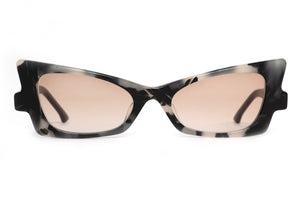 E14 Black Grey Marble FRONT with Black TEMPLES