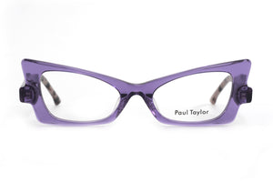 J101 Transparent Mid Purple FRONT with Opaque Purple Tortoiseshell TEMPLES
