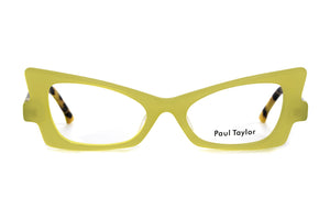 Y94L Lime Yellow Mustard FRONT with Rich Yellow Mustard Tortoiseshell TEMPLES