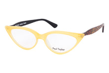 Load image into Gallery viewer, M001 Optical Glasses J44 Béarnaise FRONT with Kaleidoscope Tiger TEMPLES - Paul Taylor Eyewear
