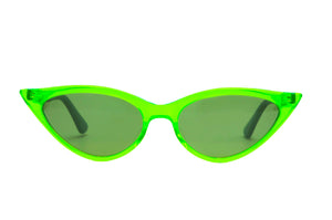 J19 POLARISED Transparent Lime FRONT with Bright Transparent Green TEMPLES