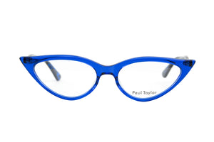 A203 Royal Blue FRONT with Dark Blue & Black Fleck Tortoiseshell TEMPLES