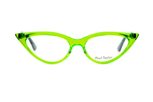 J19 Transparent Lime FRONT with Bright Transparent Green TEMPLES