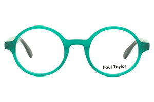 K50 Opaque Jade FRONT with Multi Green patterned TEMPLES
