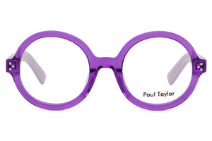 38M Transparent Vibrant Lilac Purple FRONT with Mauve TEMPLES